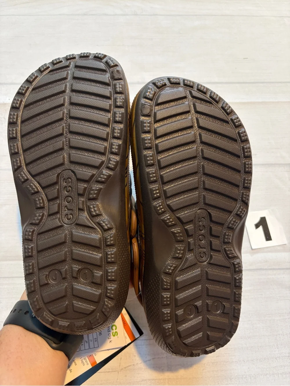 CROCS Kids Brown Star Wars Chewbacca Clog Slippers